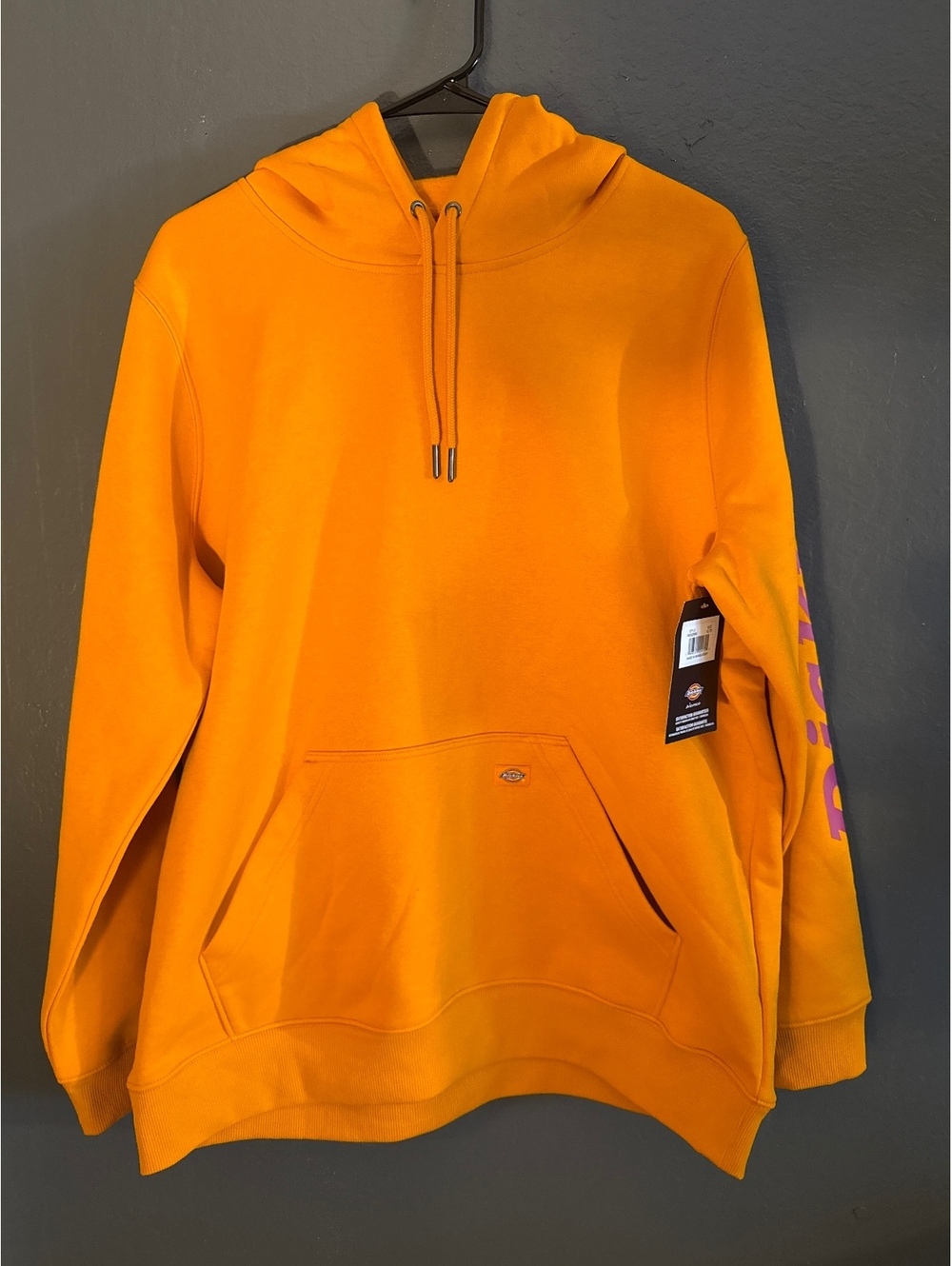 Dickies Women's Heavyweight Graphic Hoodie XL Orange Water Repellent